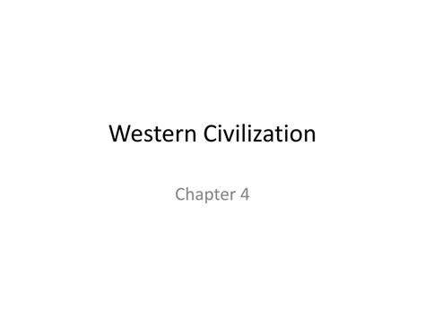 Read Online Western Civilization Chapter 4 
