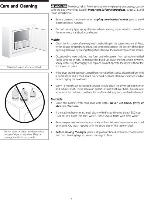 Full Download Westinghouse Dryer User Guide 
