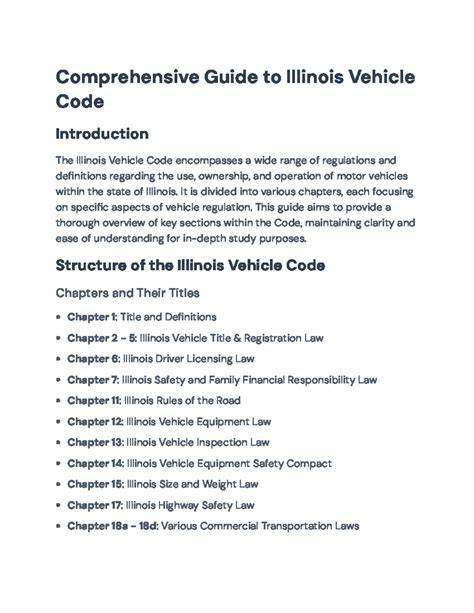 Wests Illinois Vehicle Code 2011 Ed