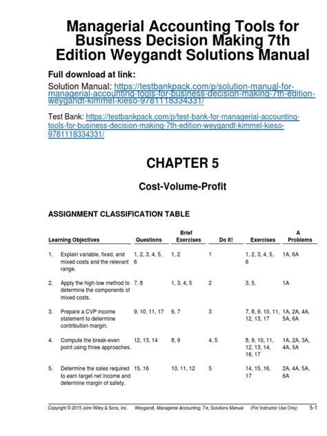 Weygandt Solution Manual Chapter 7