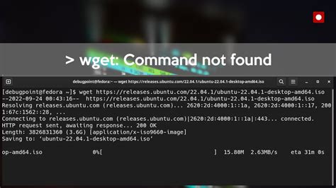 wget command not found redhat