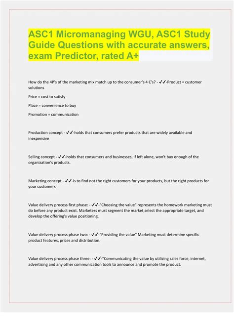 Wgu Asc1 Objective