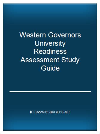 Download Wgu Readiness Assessment Study Guide 