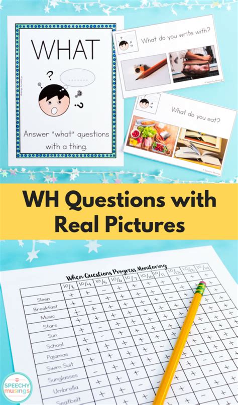 Wh Questions With Real Pictures Speechy Musings Wh Question Worksheet Preschool  - Wh Question Worksheet Preschool;