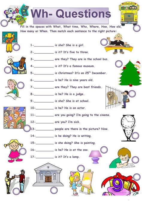 Wh Questions Worksheets Esl Printables Wh Question Worksheet - Wh Question Worksheet