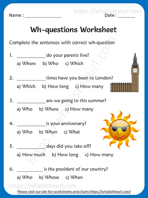 Wh Questions Worksheets Esl Worksheets Games4esl Wh Question Worksheet Preschool  - Wh Question Worksheet Preschool;