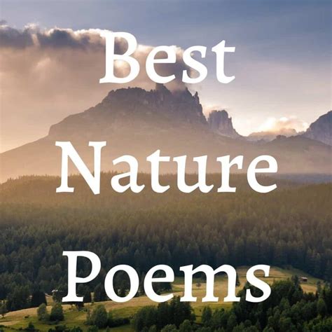 what is considered natural landscape in poetry?