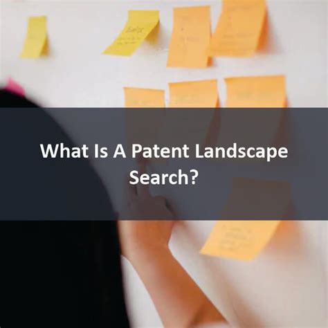 what is patent landscape search?