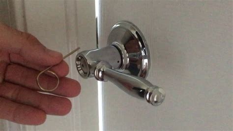 What To Stick In A Bathroom Door To Unlock?