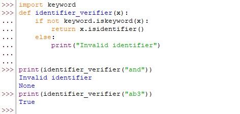 What Are Identifier In Python