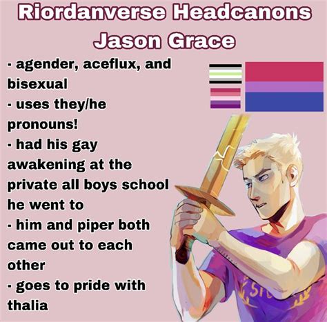 what are some of your riordanverse lgbtq+ headcanons? Fandom