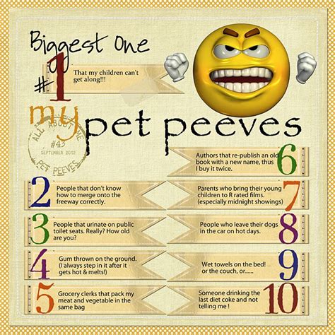 what are some pet peeves of yours