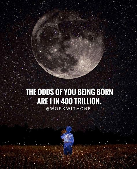 what are the chances of you being born