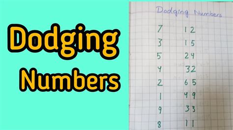 What Are The Dodging Number Between 1 To Dodging In Maths For Nursery - Dodging In Maths For Nursery