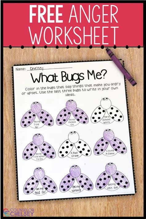 What Bugs Me Anger Management Worksheet By Counselor Things That Bug Me Worksheet - Things That Bug Me Worksheet