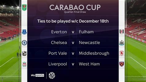 what channel is the carabao cup draw on