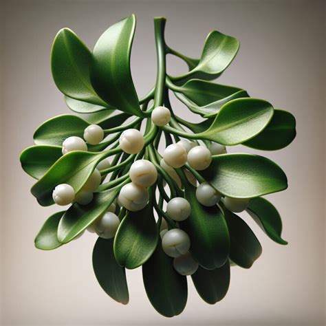 what colour mistletoe berries