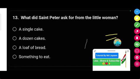 What Did Saint Peter Ask The Old Lady For