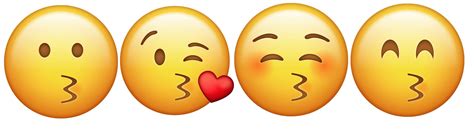 what do kissing face emojis mean
