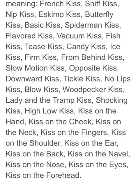 what do long kisses mean in writing terms