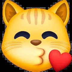 what does a kissing cat emoji mean picture