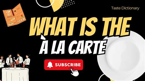 What Does A La Carte Mean
