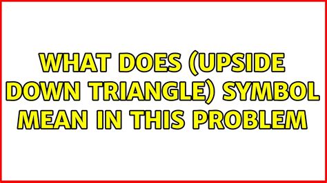 What Does An Upside Down Mean