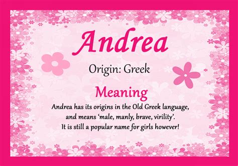 What Does Andrea Mean