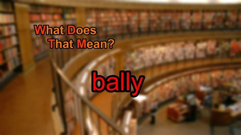 what does bally mean in ireland