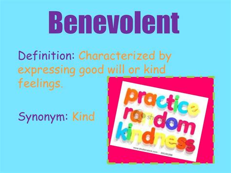 What Does Benevolent Mean