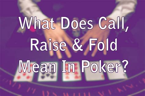 what does call mean in poker