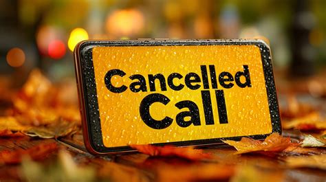 What Does Cancelled Call Mean