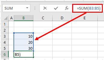 what does colon mean in excel formula