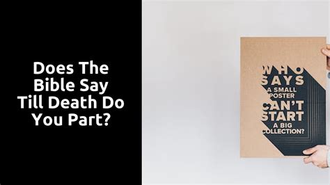 What Does Death Will Do Us Part Mean