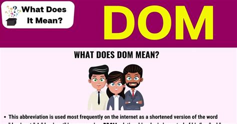 what does dom mean in dating site