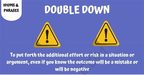 what does double down mean