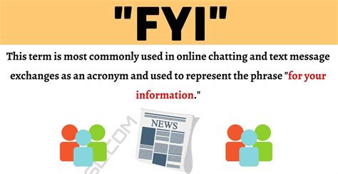 What Does Fyi Mean
