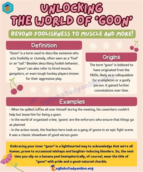 What Does Goon Mean