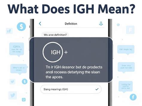 What Does Igh Mean