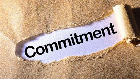 what does it mean to be committed to someone one
