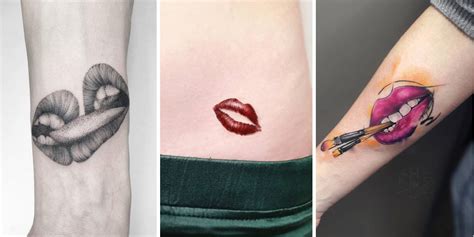 what does kissing lips tattoo mean definition english