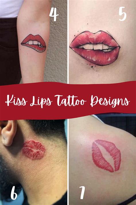 what does kissing lips tattoo mean definition images
