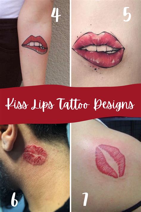 what does kissing lips tattoo meaning look