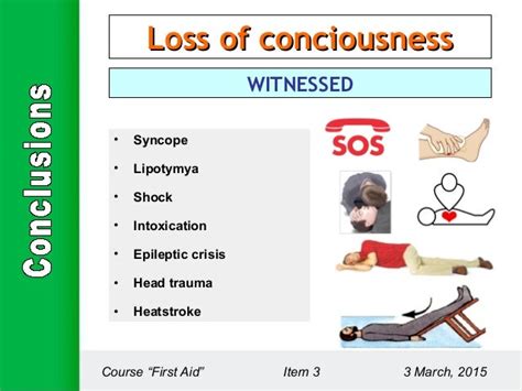 what does losing consciousness mean without eating