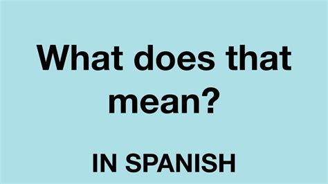 what does mean in spanish algo