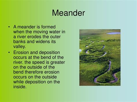 what does meander meaning