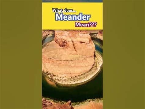 what does meander means