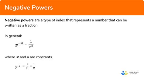 What Does Negative Power Mean