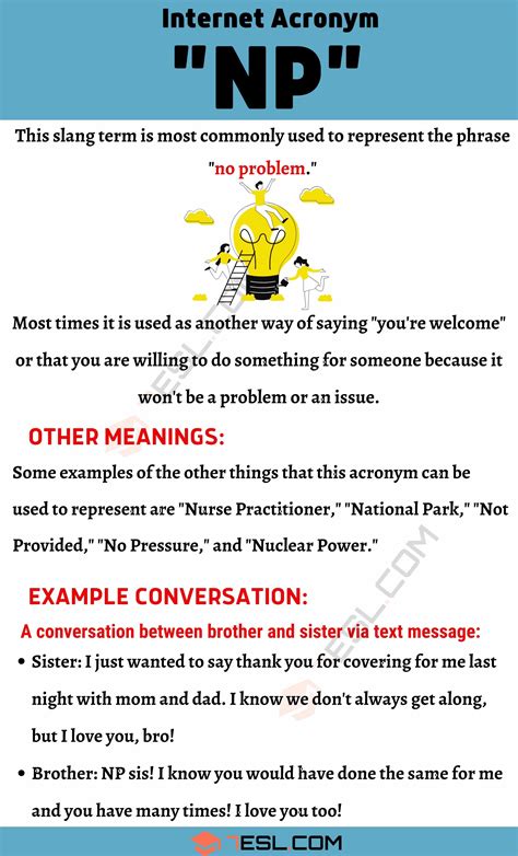 What Does Np Mean In A Text Message
