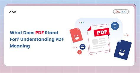 What Does Pdf Stand For